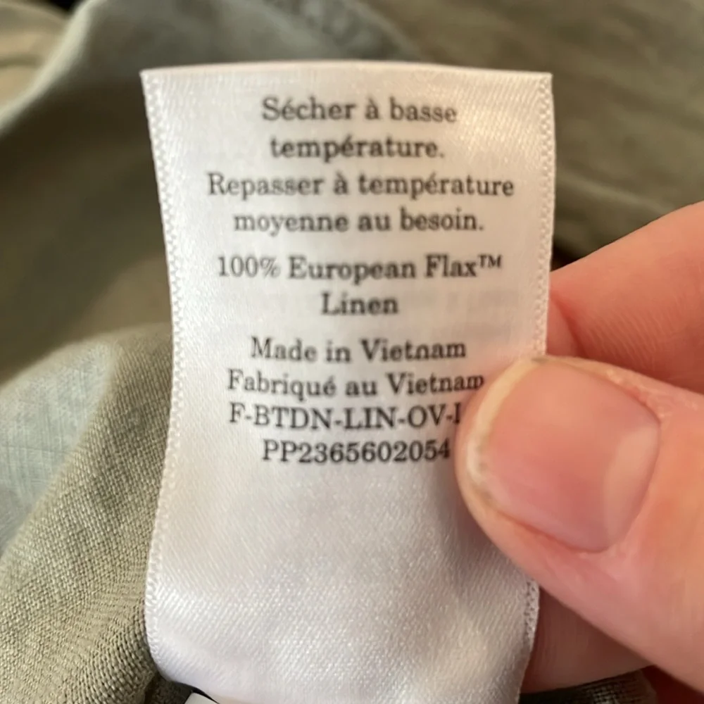 Everlane Must-have shirt linen large sage green - Picture 5 of 7